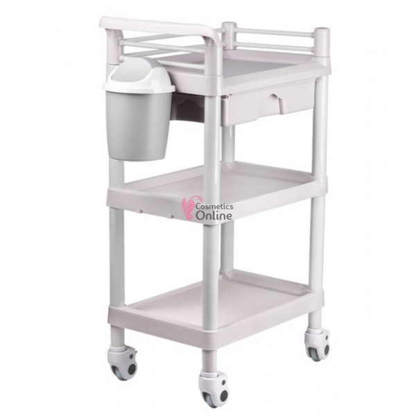Ucenic pentru cosmetica din plastic cu 3 polite si un sertar, model 004, art ACP 123801